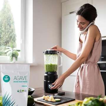 Organic Agave Inulin Powder for Gut Support - 16 Oz