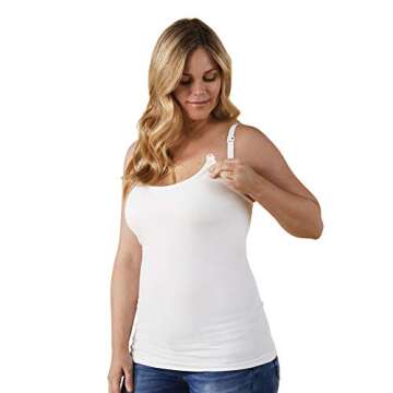 Bravado Designs Women's Seamless Classic Nursing Cami | White | XL