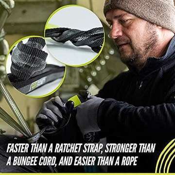 Twisted Goat Industrial Twist Ties - Heavy Duty Reusable, Flexible Ties for Securing Cargo, Hanging Hammocks, Organizing Camping Gear, and More! Starter Pack (3-FT, 6-FT, 10-FT)