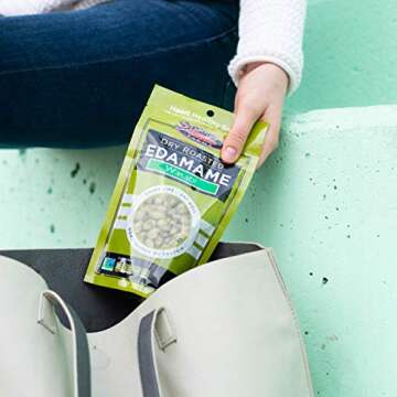 Wasabi Dry Roasted Edamame Healthy Gluten-Free Snacks