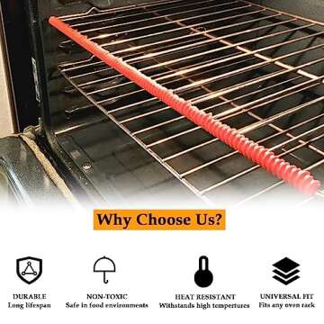 Silicone Oven Rack Shields - Protect Against Burns