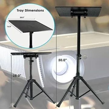 PYLE-PRO DJ Laptop Stand - Adjustable & Portable for All