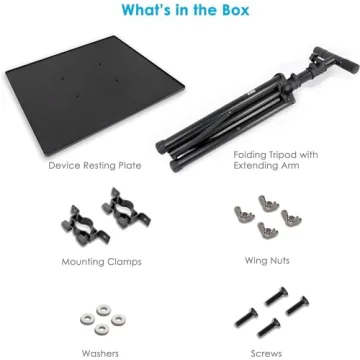 PYLE-PRO DJ Laptop Stand - Adjustable & Portable for All