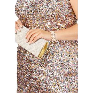 Adrianna Papell Womens Plus Sequined Cocktail Midi Dress Pink 18W