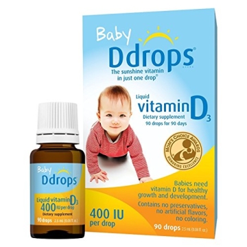 Vitamin D Drops for Babies in Convenient Pack of 2