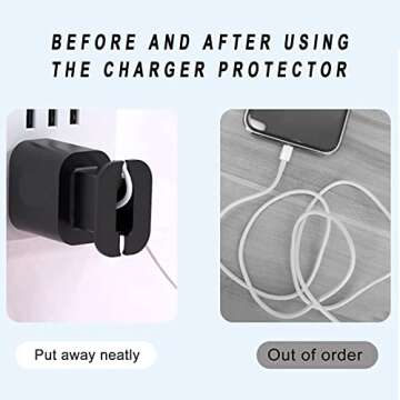 Cord Organizer and Silicone Charger Protector for iPhone