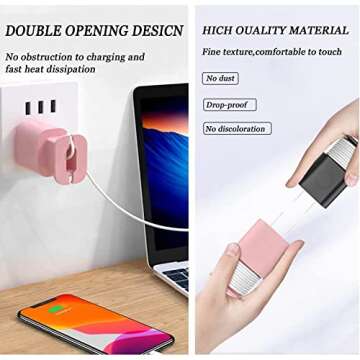 Cord Organizer and Silicone Charger Protector for iPhone