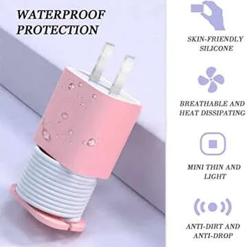 Cord Organizer and Silicone Charger Protector for iPhone