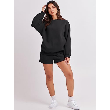 ANRABESS Women 2 Piece Casual Lounge Outfit Set