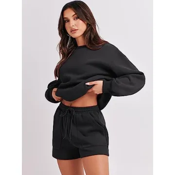 ANRABESS Women 2 Piece Casual Lounge Outfit Set