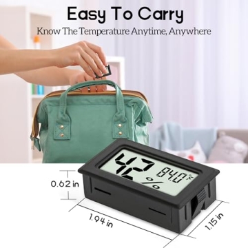 Mini Hygrometer 6 Pack for Indoor Humidity Measurement