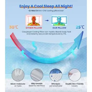 Adjustable Cooling Pillow for Neck Pain Relief