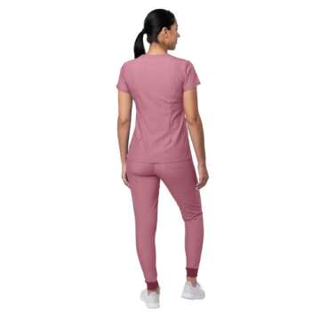 Adar Uniforms Pro Heather Movement Booster Scrub Set for Women