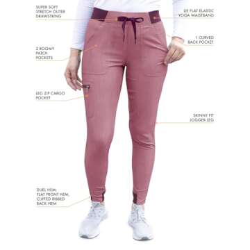 Adar Pro Heather Scrub Set for Women - Perfect Fit & Comfort