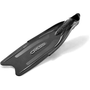 Soft Full Pocket Long Blade Fins for Freediving Speafishing | Gara Professional LD made in Italy by Cressi: quality since 1946