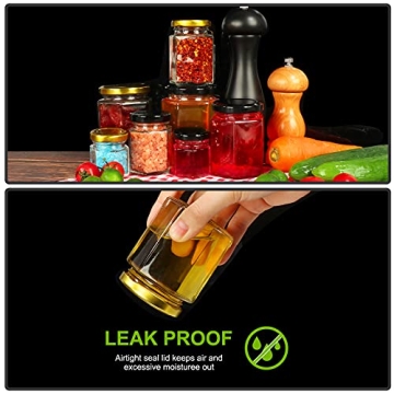 Betrome 30 Pack 6oz Hexagon Glass Jars with Gold Lids, 180ml Clear Glass Canning Jars Honey Jars Spice Jars Mason Jars for Jams, Shower Favors, Wedding Favors, Craft, 1 Pen and Labels Included