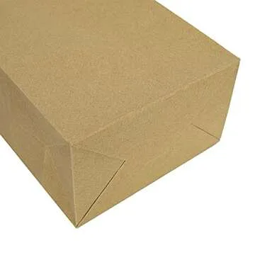 bagmad Kraft Paper Bags with Handles - 100 Pack