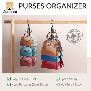 ZEDODIER Purse Hanger Organizer Set for Stylish Storage
