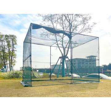 TIMILAND Crop Cage Large Size Plant Protection Tent 6.5'x10' with 2 Zippered Doors, Easy to Install Crop Cages for Garden, Plant Protection Crop Cages for Vegetables Flowers Fruits Herbs