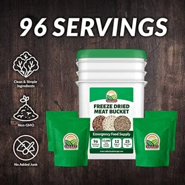 Premium 92 Serving Emergency Freeze Dried Meat Bucket