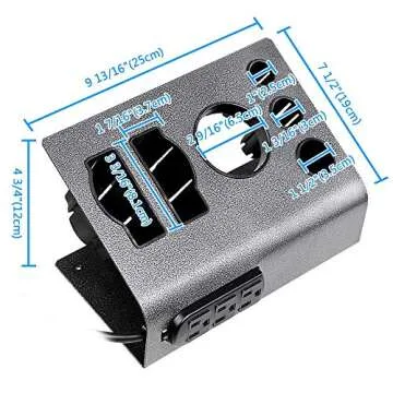 BYOOTIQUE Hair Tool Holder with Outlets and Storage