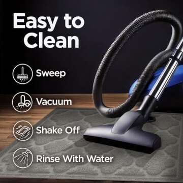 Large Waterproof Cat Litter Mat - Stylish Mess Control