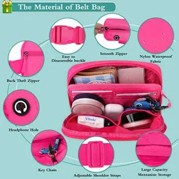 LLYWCM Fanny Pack - Versatile Crossbody & Belt Bag