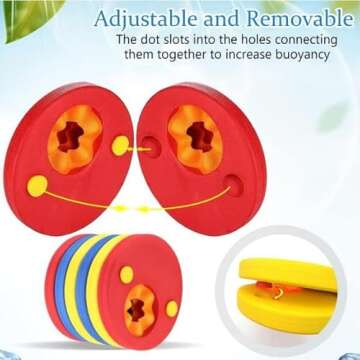 ZCOINS Kids Float Discs Swim Arm Bands for Confident Swimming Fun!