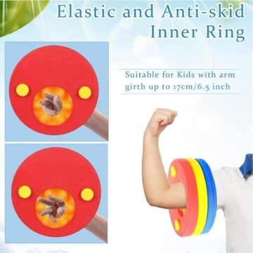 ZCOINS Kids Float Discs Swim Arm Bands - Durable & Safe