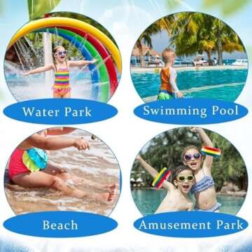 ZCOINS Kids Float Discs Swim Arm Bands - Durable & Safe
