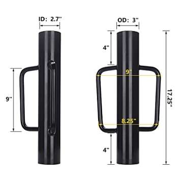 A-KARCK Heavy Duty 12 lb Fence Post Driver with Handle