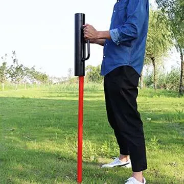 A-KARCK Heavy Duty 12 lb Fence Post Driver with Handle