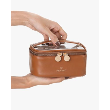 Pocmimut Clear Makeup Bag for Travel and Daily Essentials