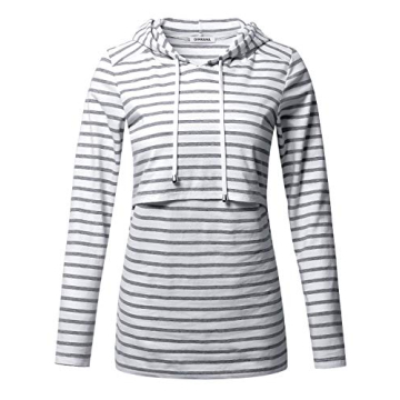 GINKANA Nursing Hoodie for Mothers - Stylish & Comfortable
