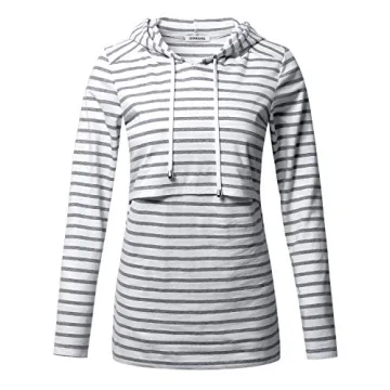GINKANA Nursing Hoodie for Mothers - Stylish & Comfortable