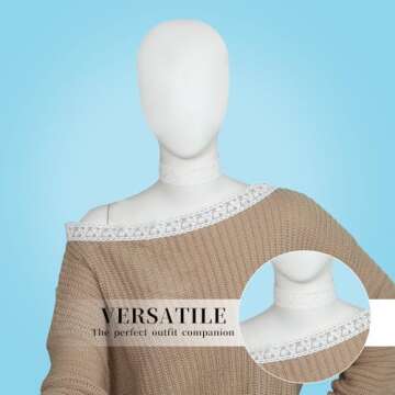 White Lace Ribbon Lace Trim Ribbon Floral Lace Ribbon Vintage Crochet Ribbon Mesh Lace Applique Cotton Lace Ribbon for Wedding Bridal Decoration DIY Craft Sewing Home Decoration Gift Wrapping(5 Yards)