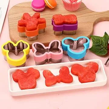 Cookie Cutter set, Head, Glove, Shoe, Bows Shapes Sandwich Cutters Cookie Cutters -Food Grade Cookie Cutter Mold for Kids (7Pack)
