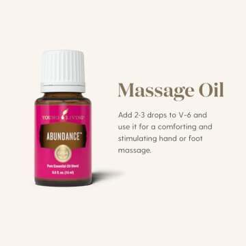 Young Living Abundance Essential Oil Blend - 15 ml - Manifest Prosperity with Orange, Frankincense, ...