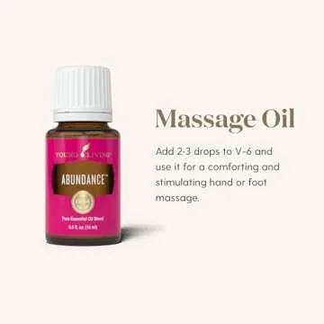 Young Living Abundance Essential Oil Blend - 15 ml - Manifest Prosperity with Orange, Frankincense, ...