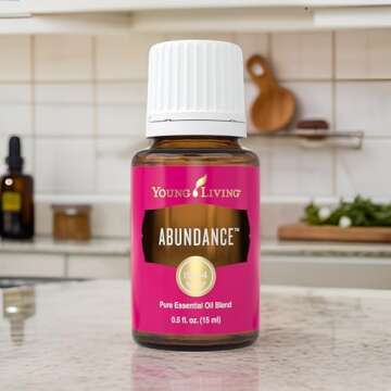 Young Living Abundance Essential Oil Blend - 15 ml - Manifest Prosperity with Orange, Frankincense, Patchouli, Clove, and More - Uplifting Aroma for Joy, Positivity, and Energy