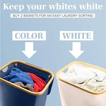 Lonbet Elegant Bamboo Laundry Hamper - 100L Capacity
