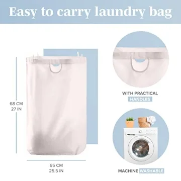 Lonbet Elegant Bamboo Laundry Hamper - 100L Capacity