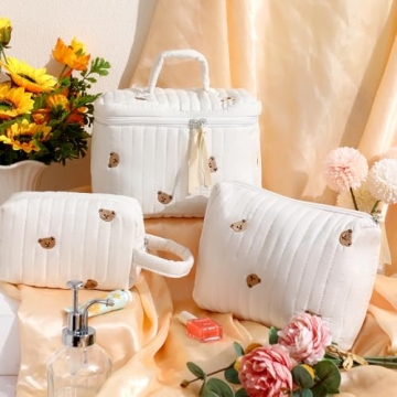 Paterr 3 Piece Makeup Bag Set for Stylish Organization