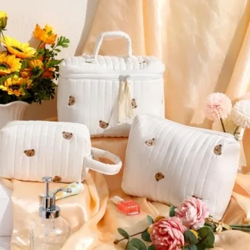 Paterr 3 Piece Makeup Bag Set for Stylish Organization