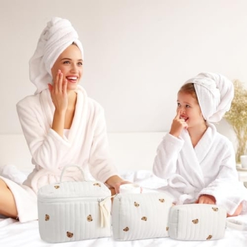 Paterr 3 Piece Makeup Bag Set for Stylish Organization