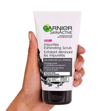 Garnier SkinActive Charcoal Scrub: Clean Pores & Clear Skin