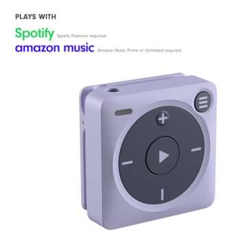 Mighty 3 Spotify & Amazon Music Player - Screen Free, Bluetooth, 1,000+ Songs