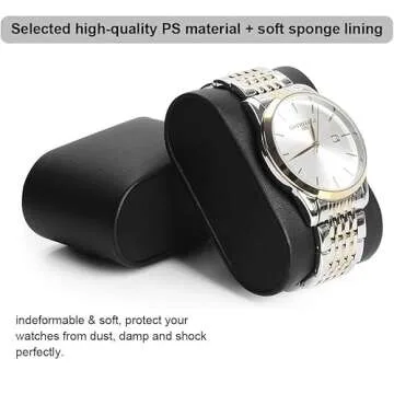 BEWISHOME 20 Slots Watch Box with Glass Top for Men