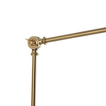 WINGBO Wall Sconce Adjustable Rattan Wall Lamp Gold