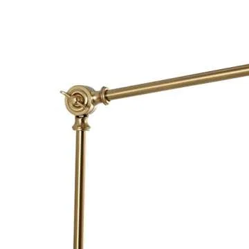 WINGBO Wall Sconce Adjustable Rattan Wall Lamp Gold